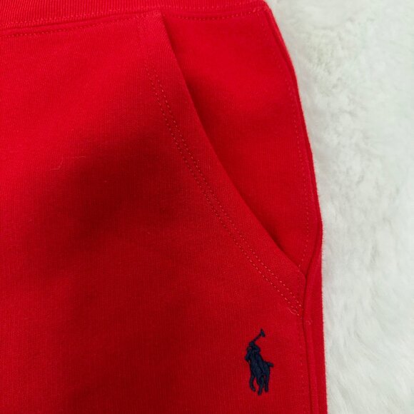 Polo Ralph Lauren Boys Red Fleece Jogger Pants - Picture 3 of 9